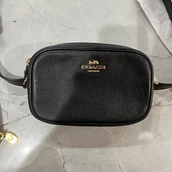 COACH Black Leather Wristlet Pouch - Picture 5 of 8